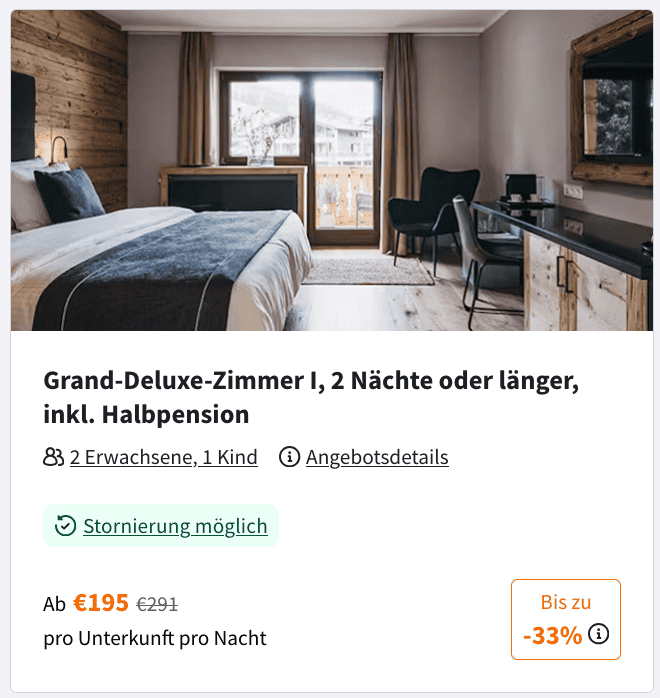 Hotel VAYA Post Saalbach Deal