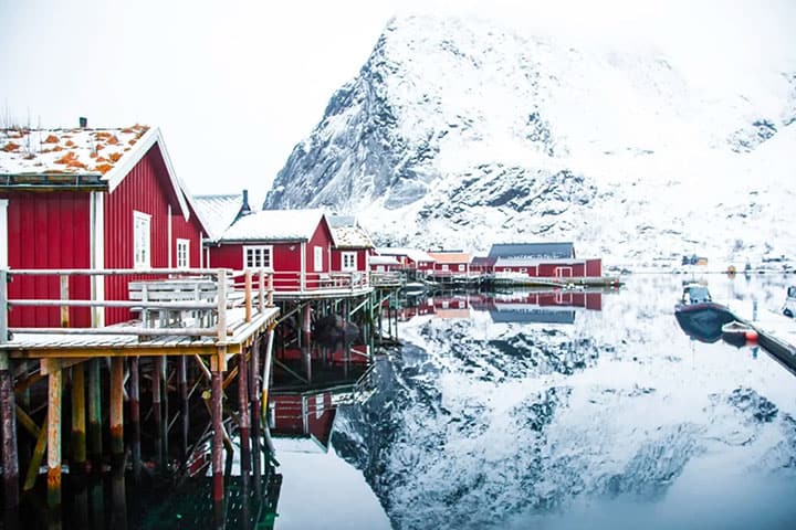 Nordlichter Reise nach Norwegen Winter