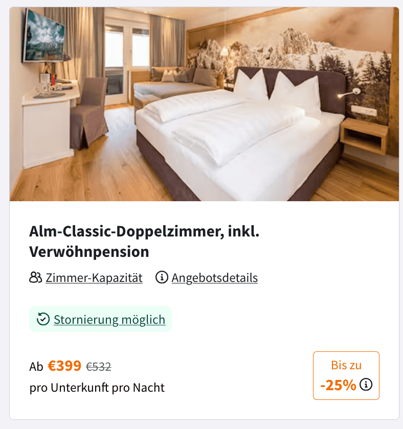 Übergossene Alm Resort Deal